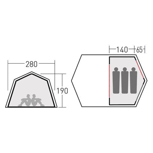 オガワネオキャビン用のハーフインナーテントとPVCマルチシートのセット