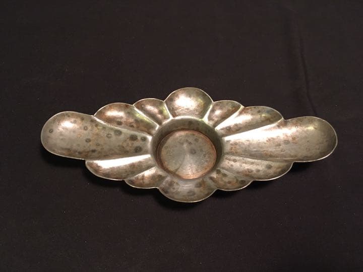 煎茶道具　茶托　錫　唐物