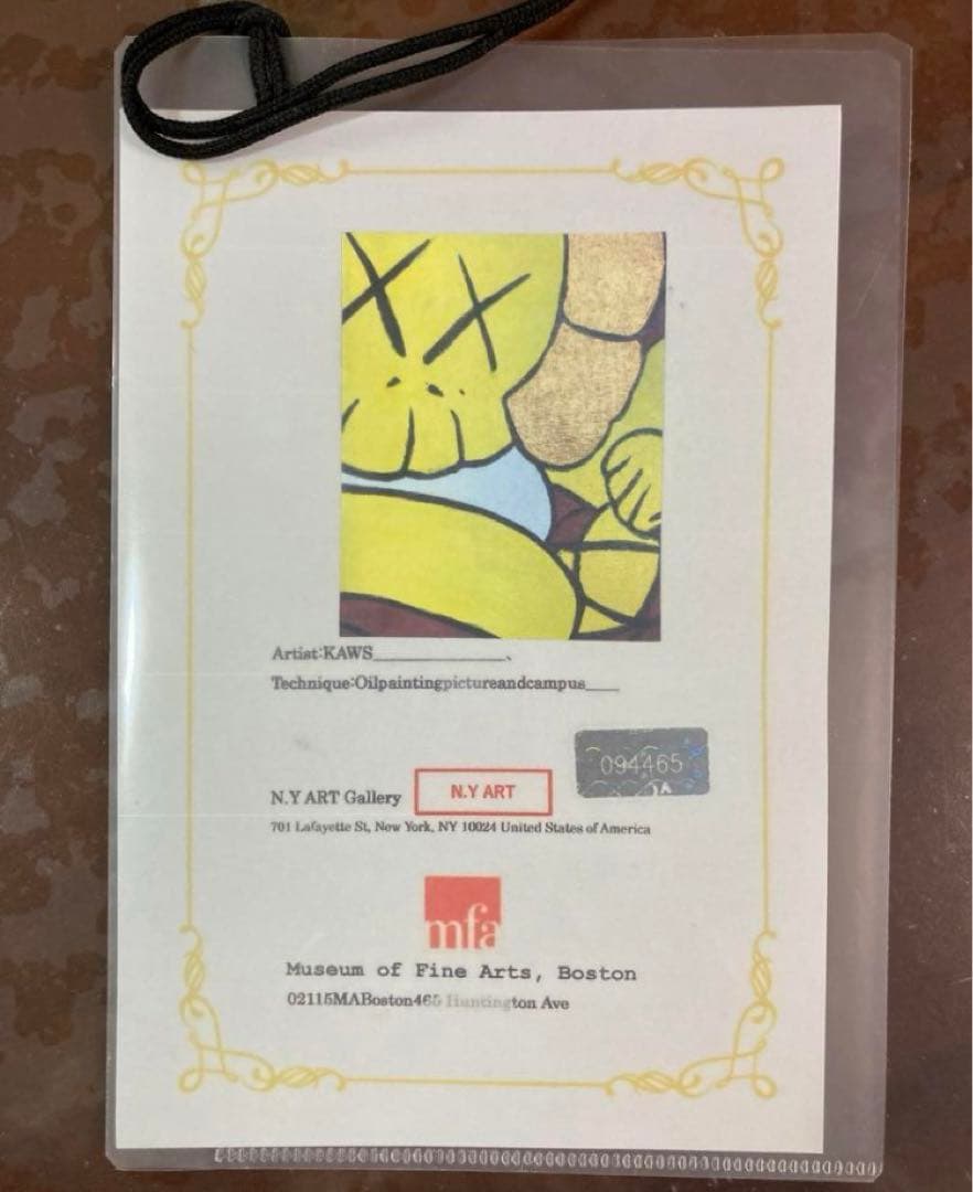 最終 値下げ/全米価格/暴騰/近代ポップアート/ KAWS カウズ /油彩/原画