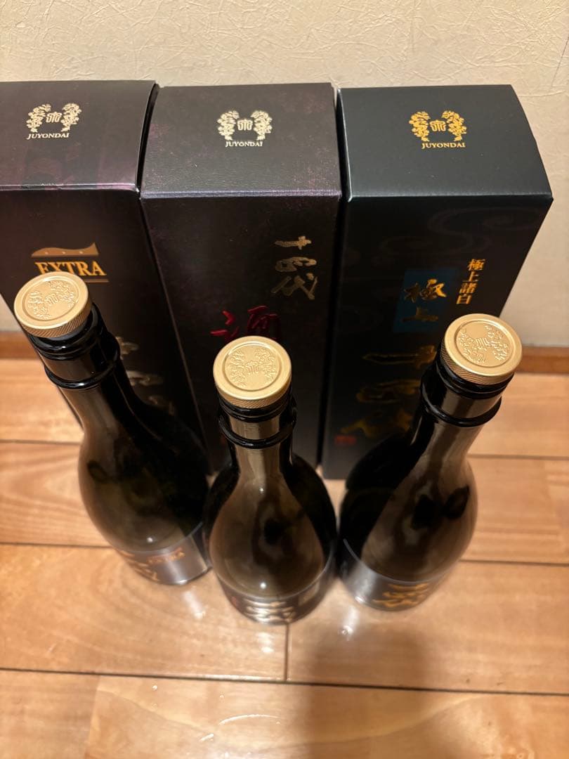 【空箱・空瓶】十四代 日本酒 3種類セット 720ml