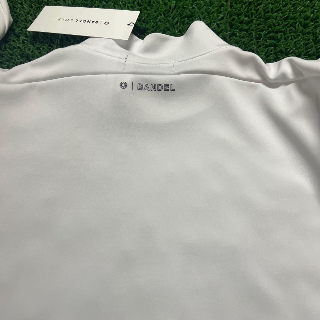 BANDEL ホワイト 長袖 ハイネックシャツ M