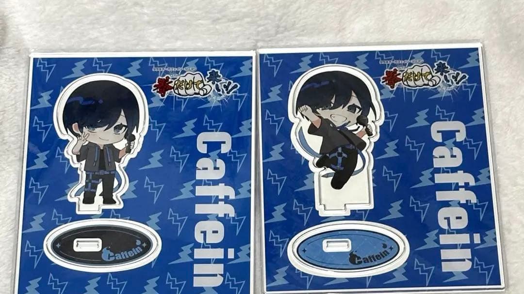 実況者　カフェインタラチオの拳だけで来い　アクスタ缶バッジキーホルダー