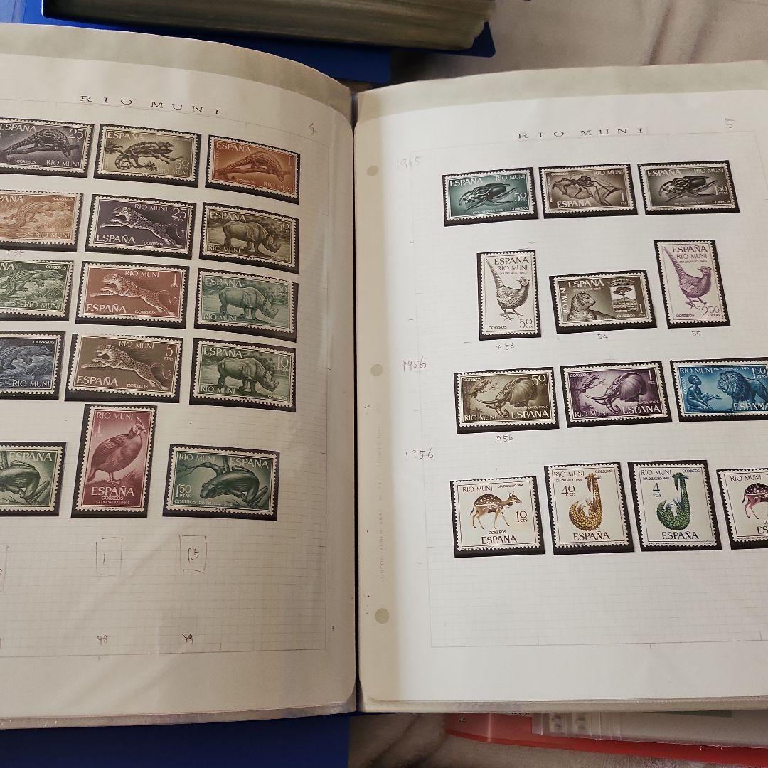 スペイン　使用済み切手　8冊