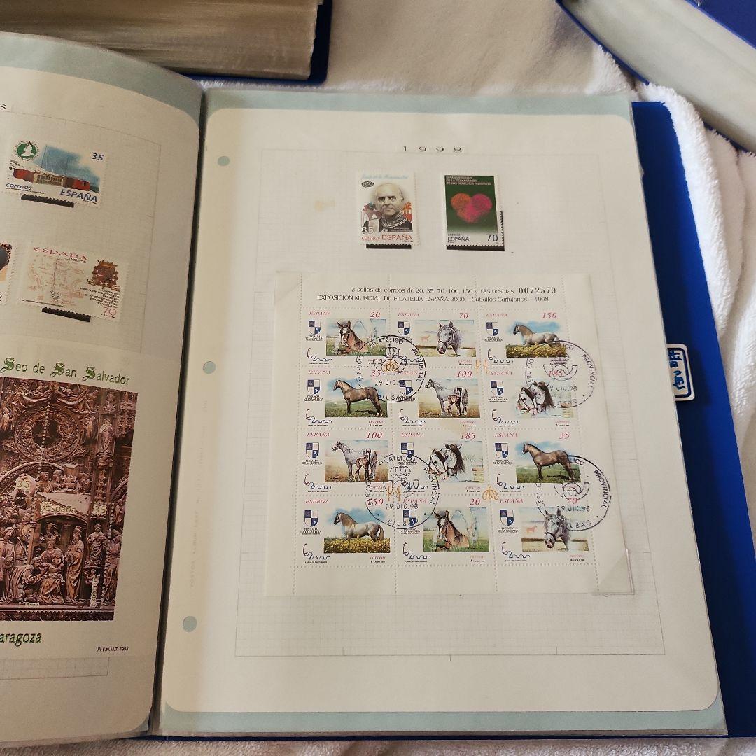 スペイン　使用済み切手　8冊