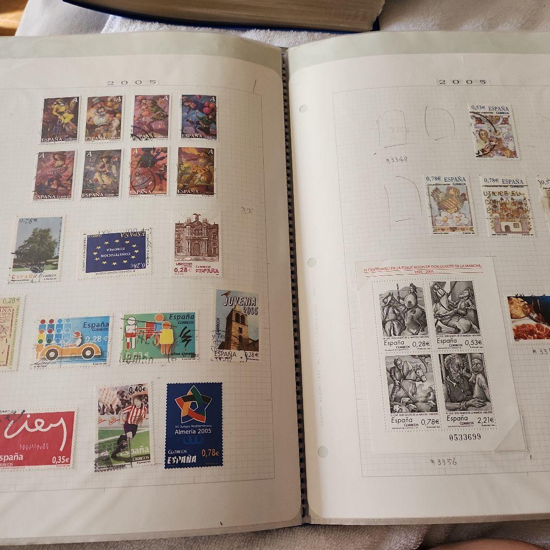 スペイン　使用済み切手　8冊