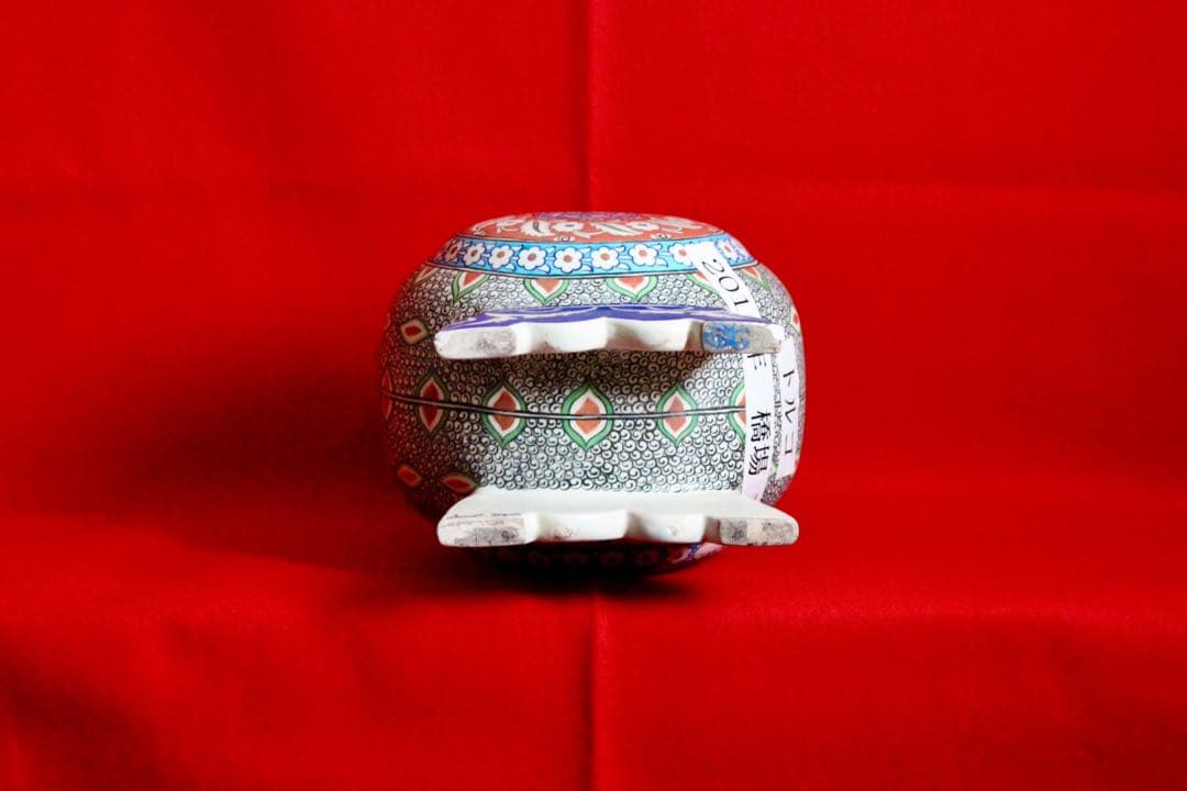 トルコ雑貨【アヴァノス陶器　飾り壺　特大水差し】