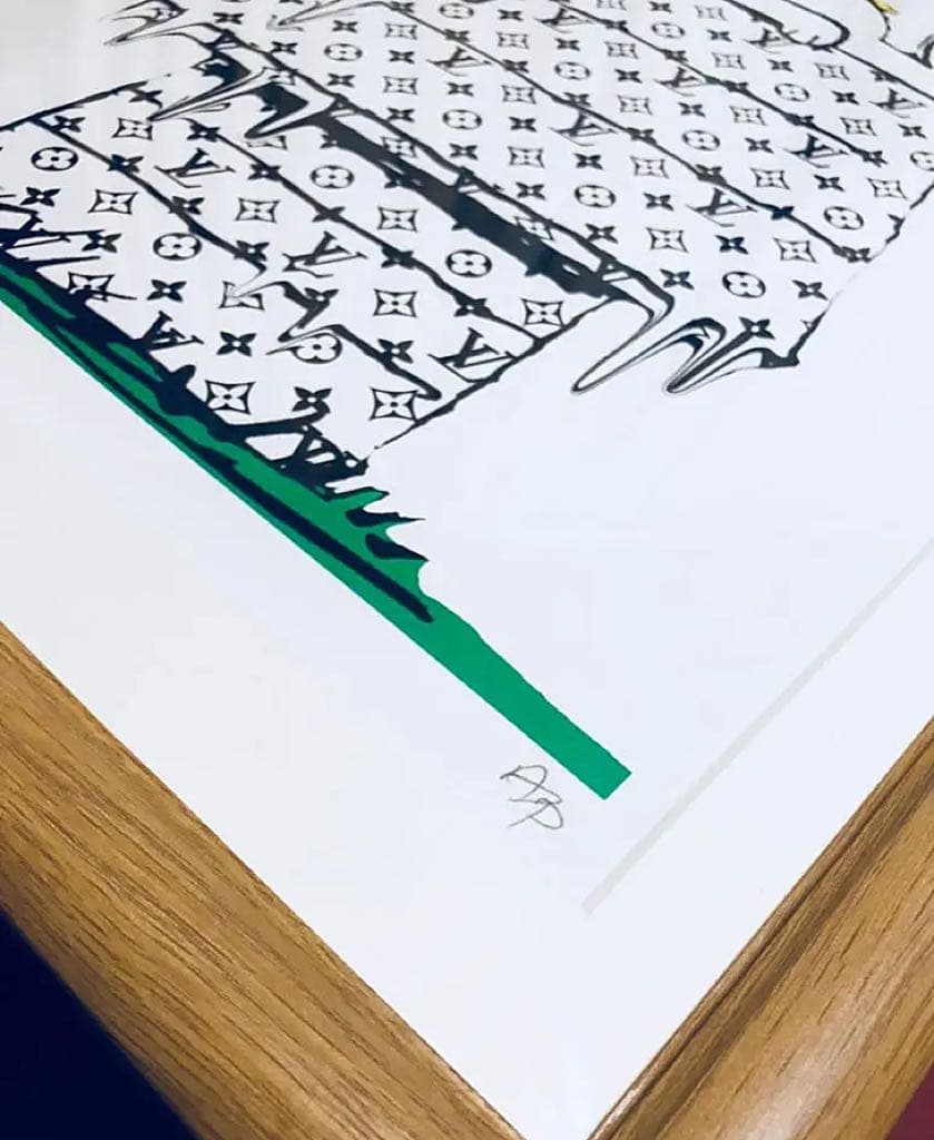 木製フレーム マット紙 額装 確認用  ☆death  nyc☆