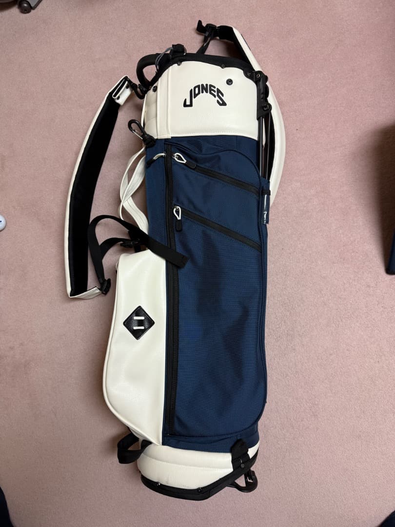 JONES Trouper 2.0キャディバッグ ネイビー/ホワイト