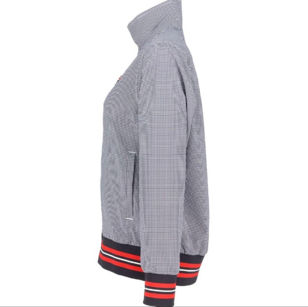 No.132 FILA ギンガムチェックトラックジャケット☆XL☆White☆
