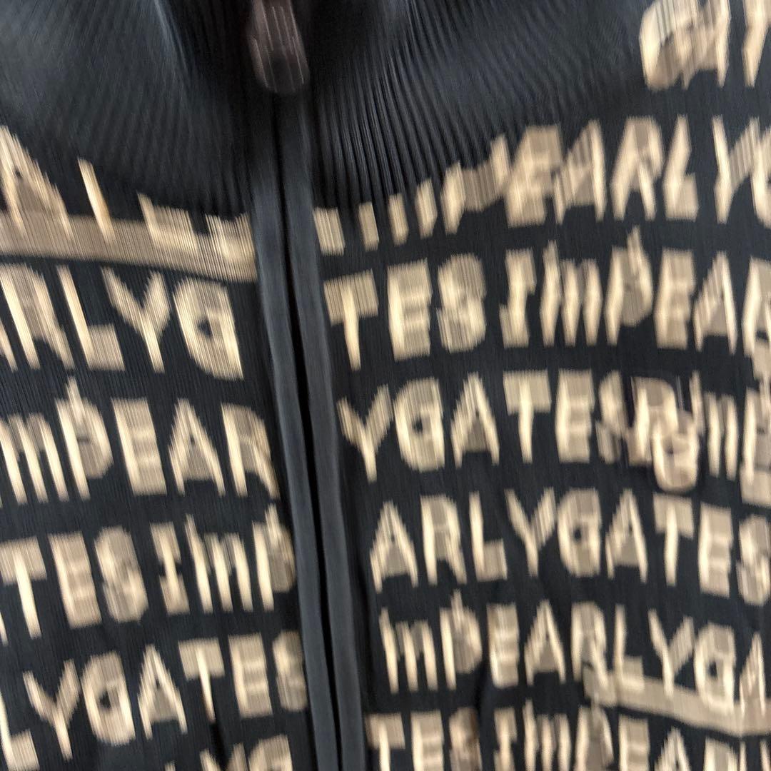 パーリーゲイツ ネイビー ロゴプリント ジップアップセーター