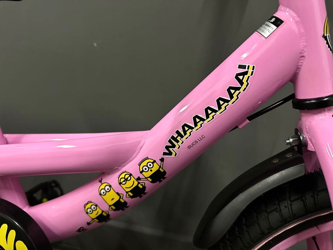 【新品・未使用】ミニオンズ 子供用自転車 16インチ 補助輪付き 正規デザイン