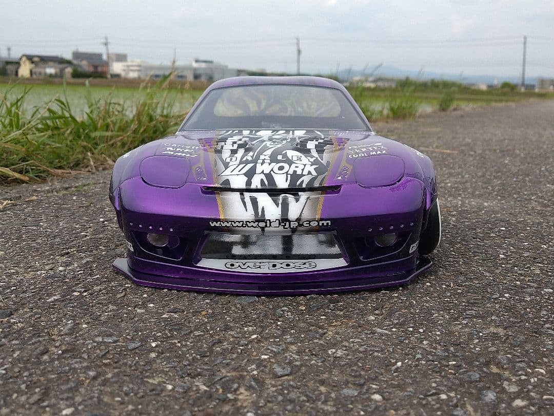 【最終価格】アディクション　ロケバニRX-7　FD3S　製作済新品ラジコンボディ