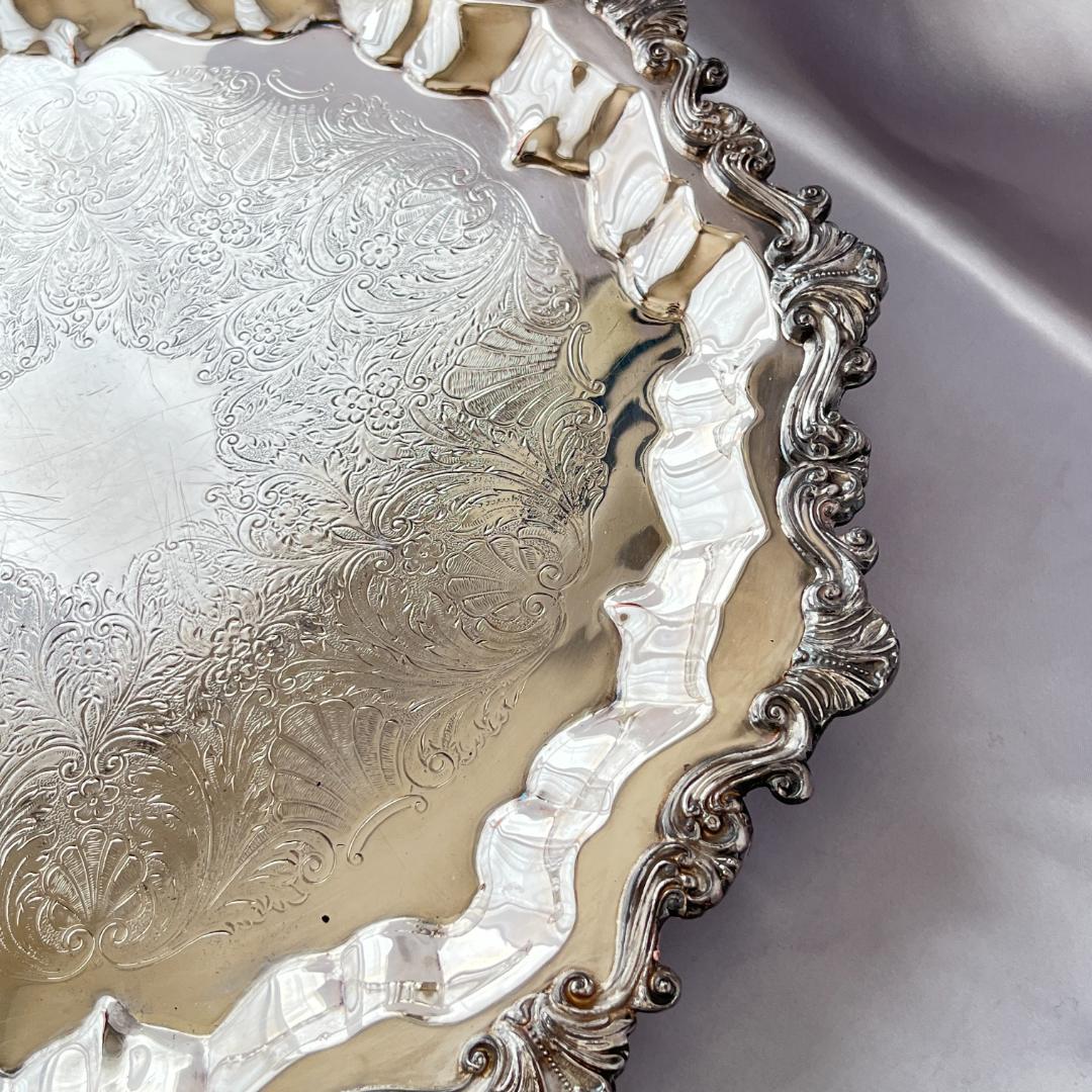 【SHERIDAN】 チッペンデールのサルヴァ フット付 43cm 大型