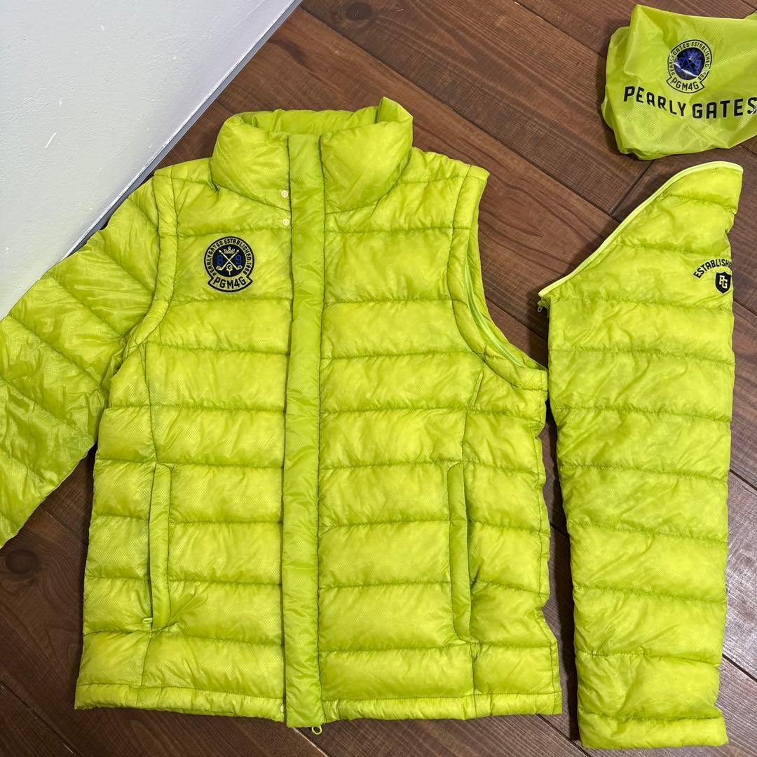 専用　美品　パーリーゲイツ　ダウンジャケット　5 ライムイエロー