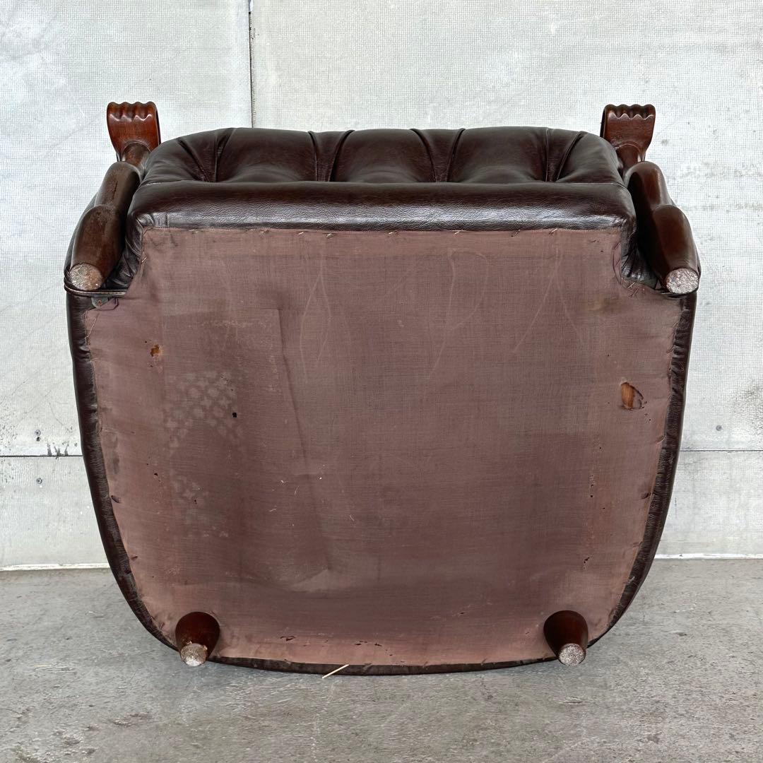 マルニ木工 ベルサイユ 本革シングルソファ Mスムース