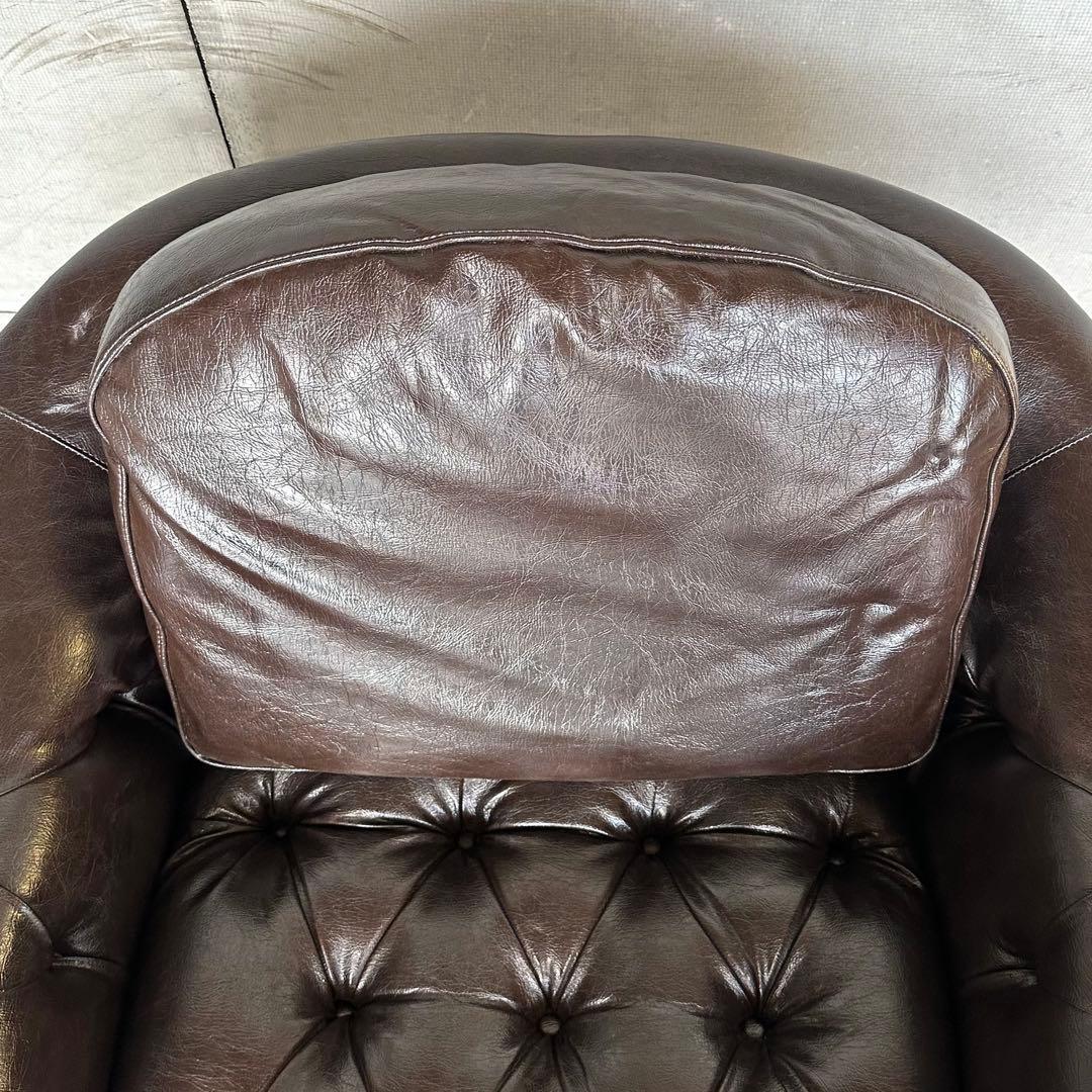 マルニ木工 ベルサイユ 本革シングルソファ Mスムース