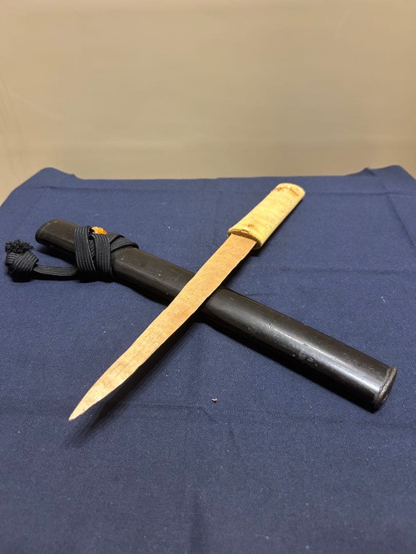 【模造刀】短刀 木製 鮫柄 小刀 拵え
