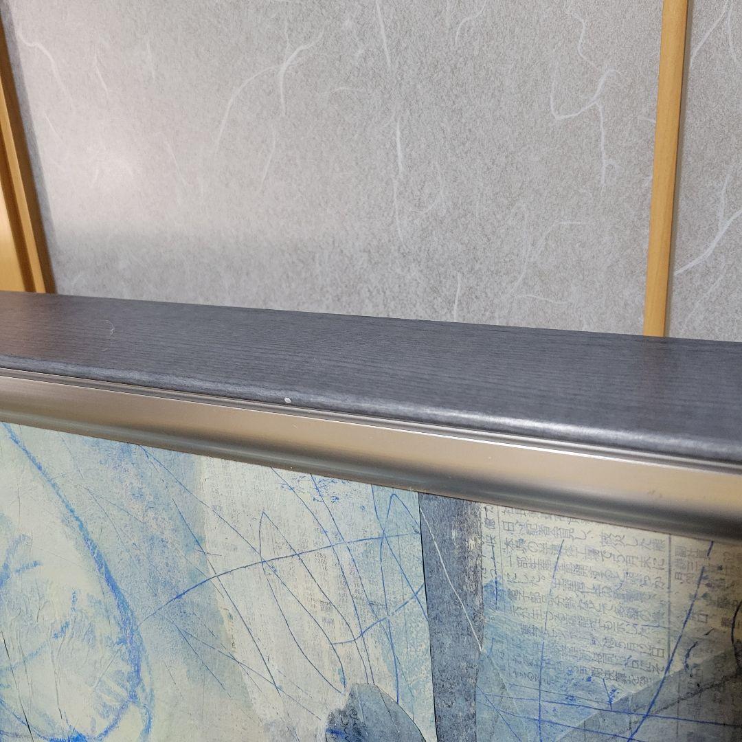 コラージュ　抽象画　F50