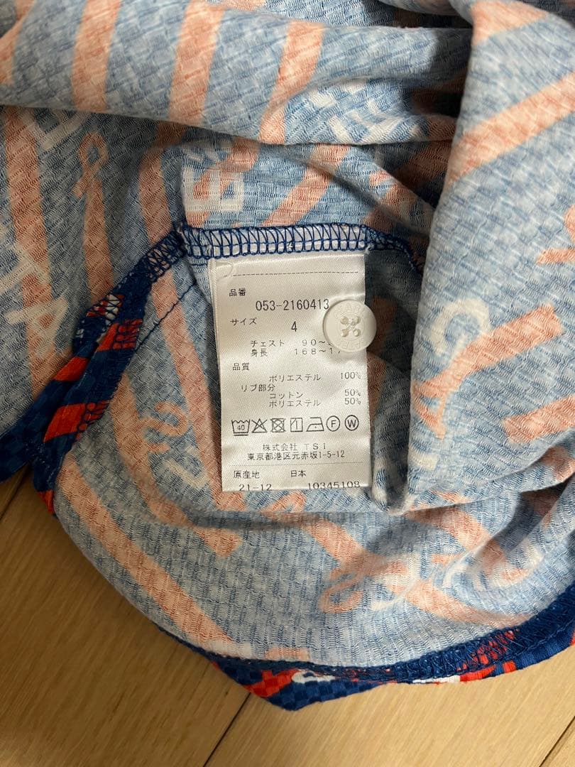 PEARLY GATES ポロシャツ 青赤　サイズ4