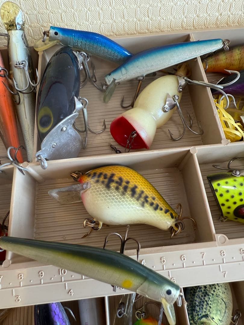 さ*う様 釣り具 ★☆ 収納ボックス ルアー オールドルアー セット ミノー プ