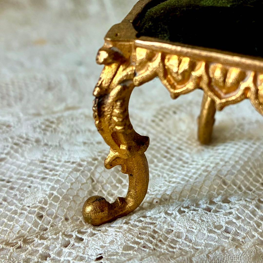 ドールチェア　人形用椅子　ミニチュアジュエリーディスプレイ　フランスアンティーク