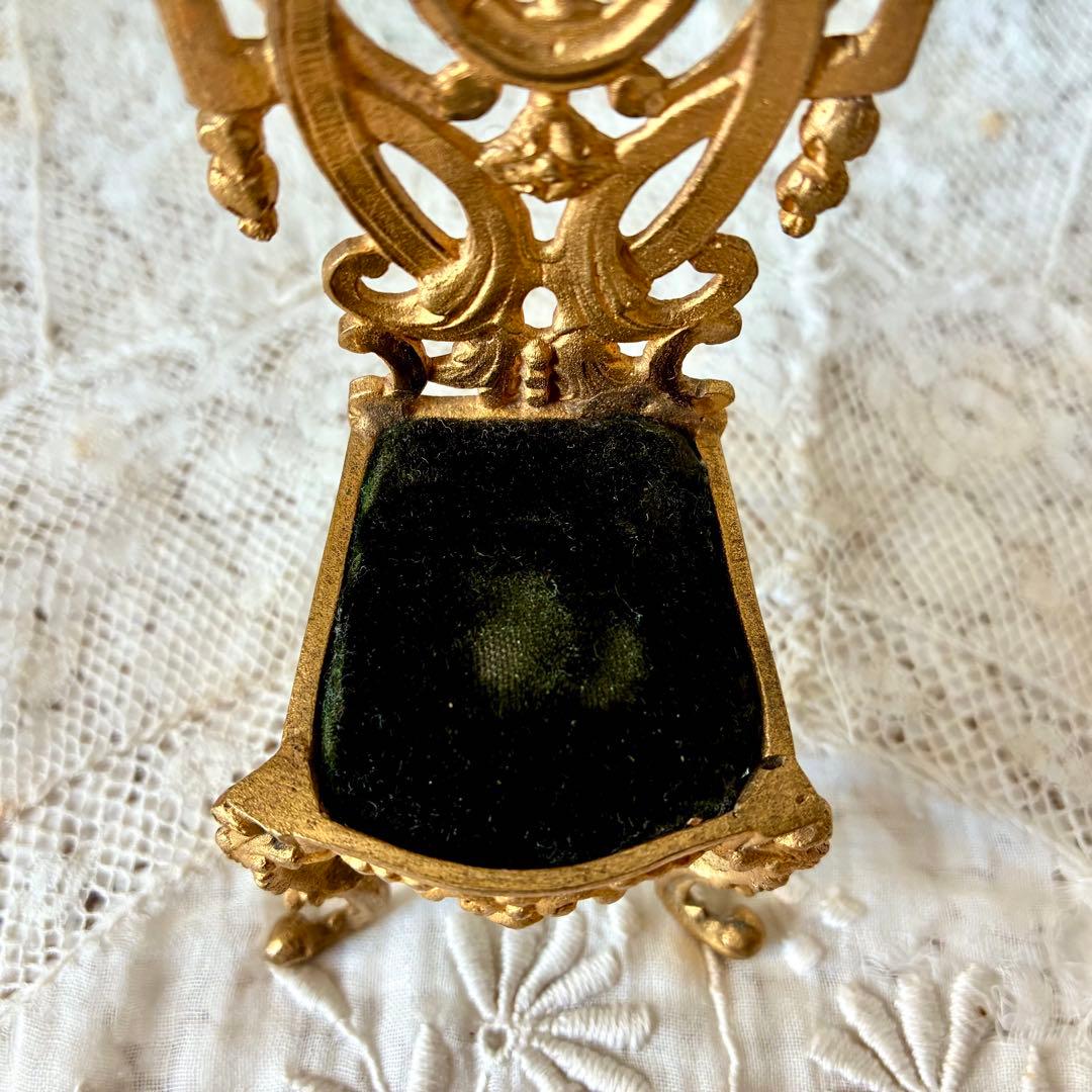 ドールチェア　人形用椅子　ミニチュアジュエリーディスプレイ　フランスアンティーク