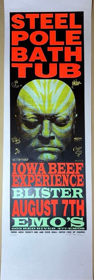 KOZIK STEEL POLE BUTH TUB シルクスクリーンポスター