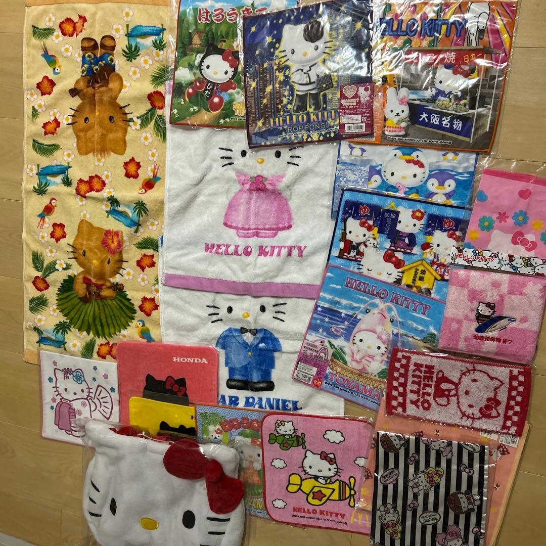 キティ　日焼け　ハワイ　ご当地　六本木　ハンカチ　ウェディング　タオル　未開封