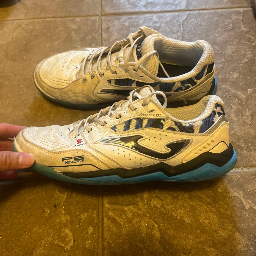 Joma Reactive フットサルシューズ ホワイト/ブルー　25cm