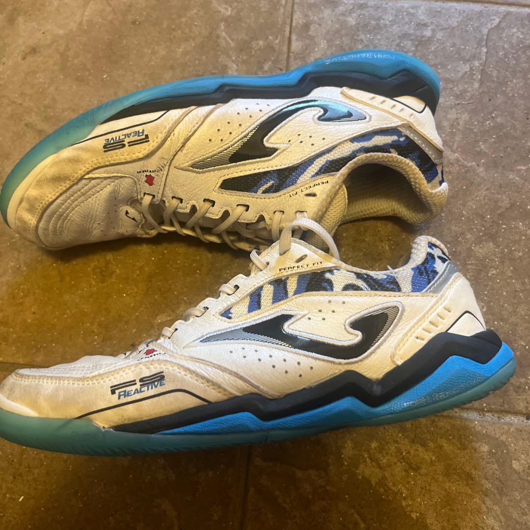 Joma Reactive フットサルシューズ ホワイト/ブルー　25cm