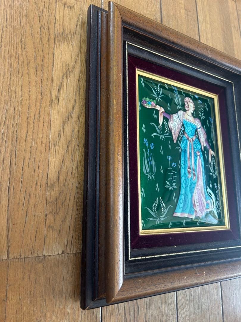 Chantal de Burguet エナメル画 女性像