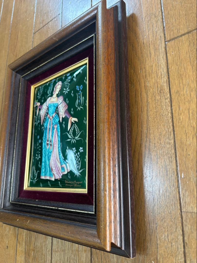 Chantal de Burguet エナメル画 女性像