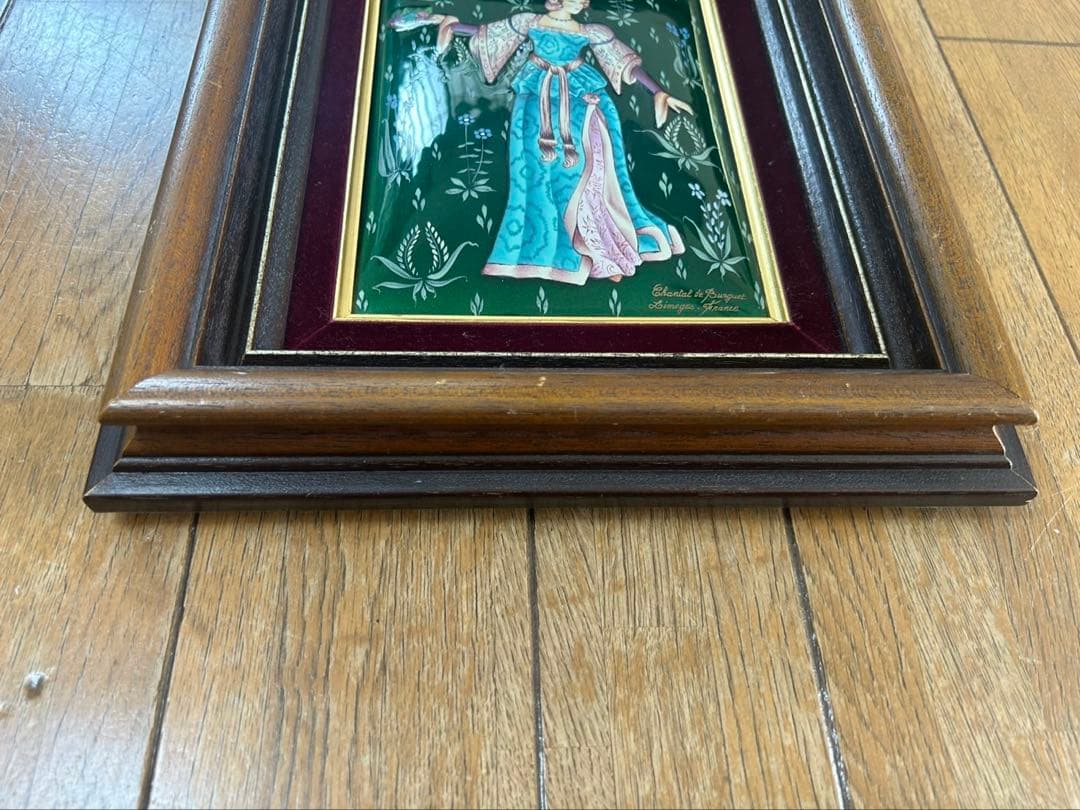 Chantal de Burguet エナメル画 女性像