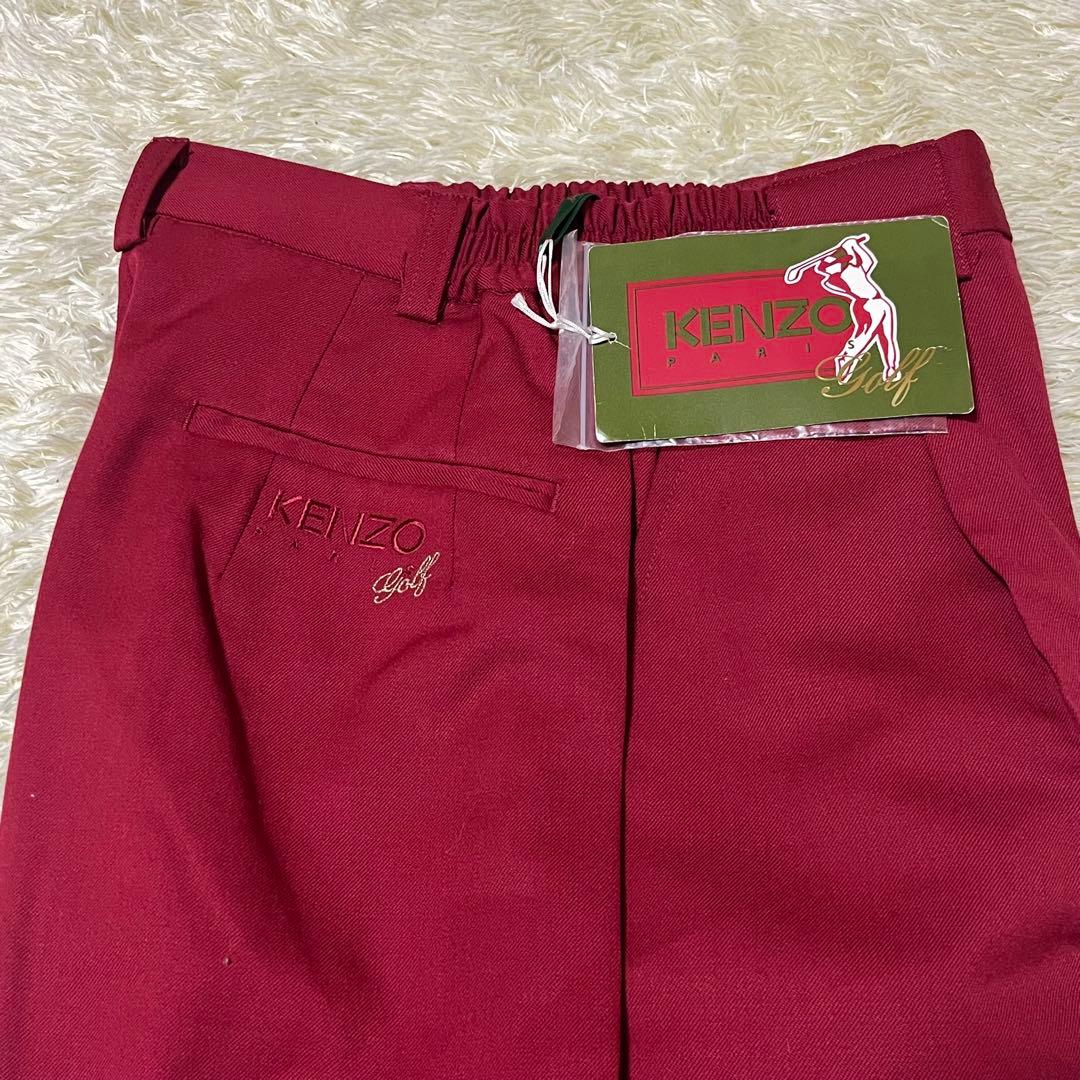 ✨新品 未使用✨ KENZO GOLF パンツ スラックス ワインレッド S