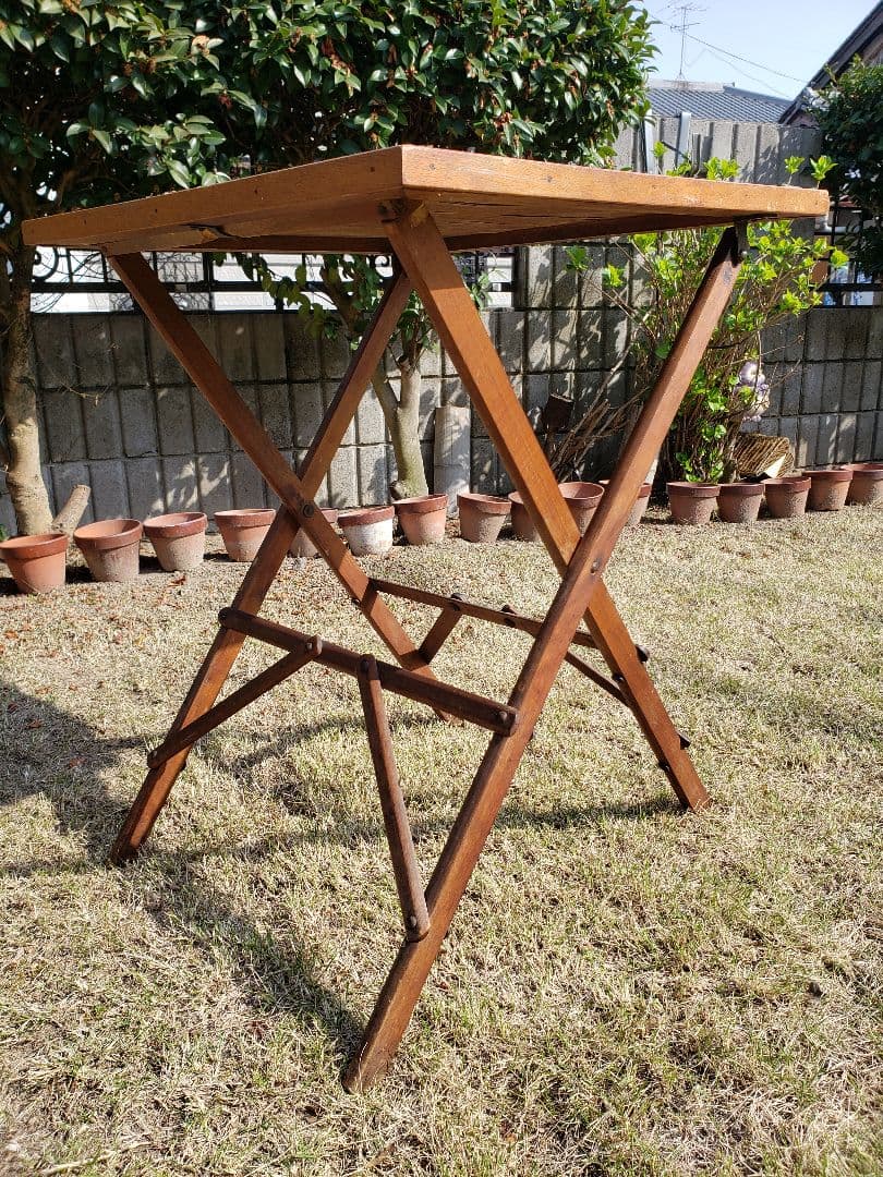 折りたたみテーブル ビンテージ フォールディング キャンプ