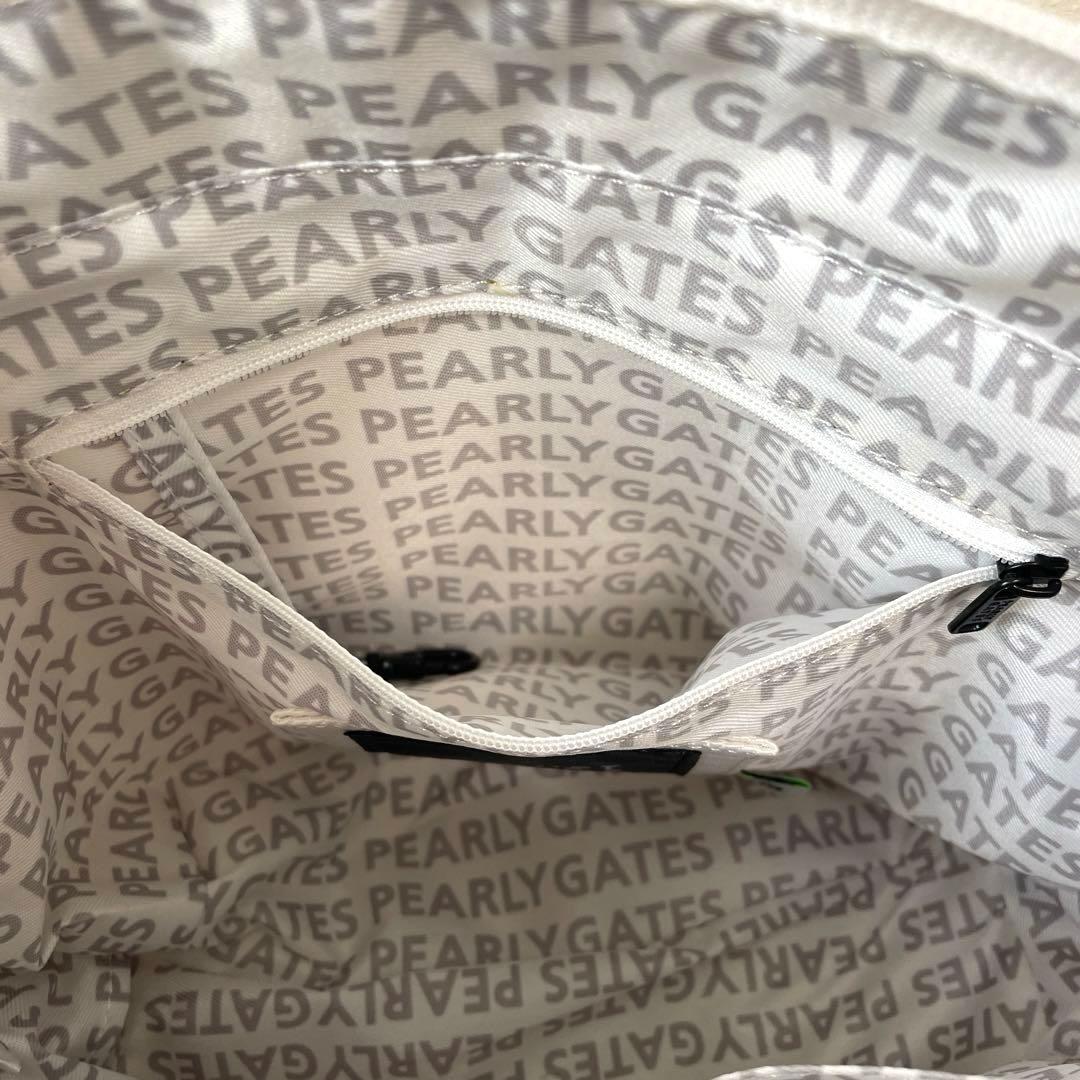 新品未使用　パーリーゲイツ　カートバッグ　ラウンドバッグ　ゴルフバッグ　ホワイト