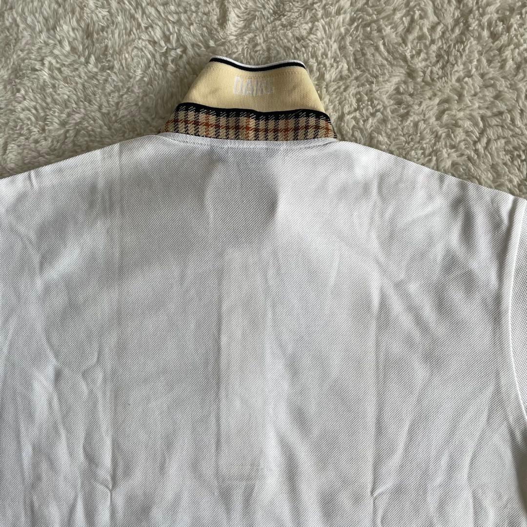 【新品】DAKS ダックス GOLF ゴルフホワイトポロシャツ