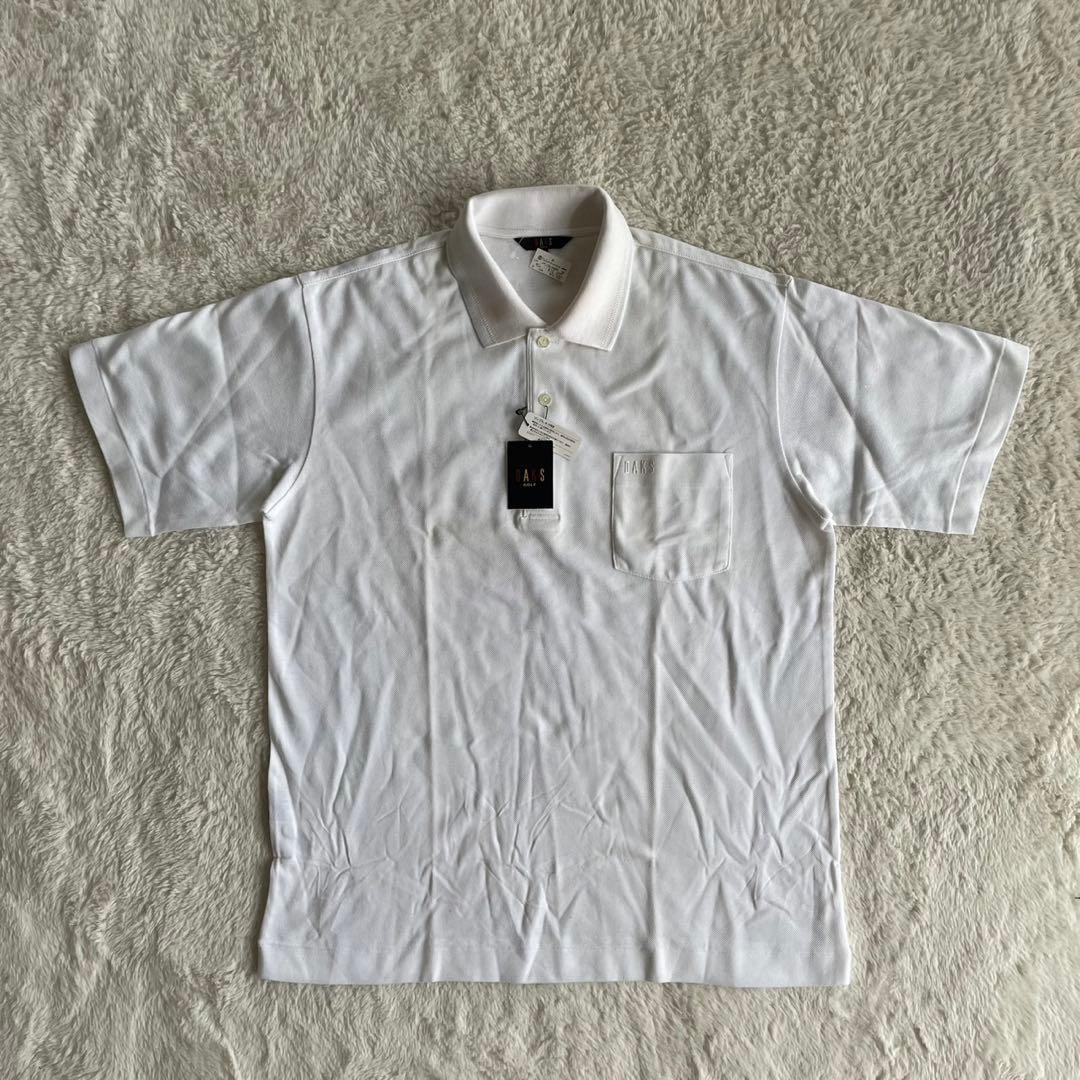 【新品】DAKS ダックス GOLF ゴルフホワイトポロシャツ