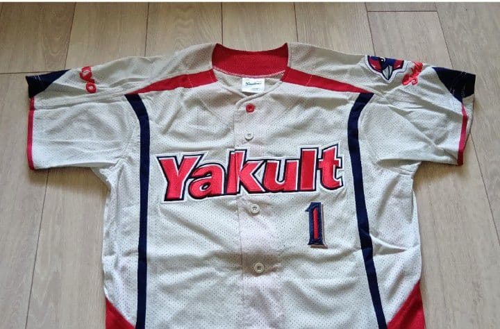 【当時物　タグ付】ヤクルト　スワローズ　青木　ビジター　ユニフォーム