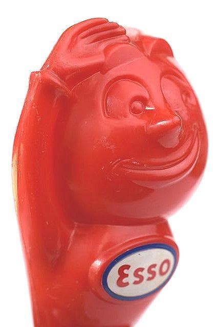 1950’s ESSO エッソ オイルドロップ ビンテージ 貯金箱 赤色 USA