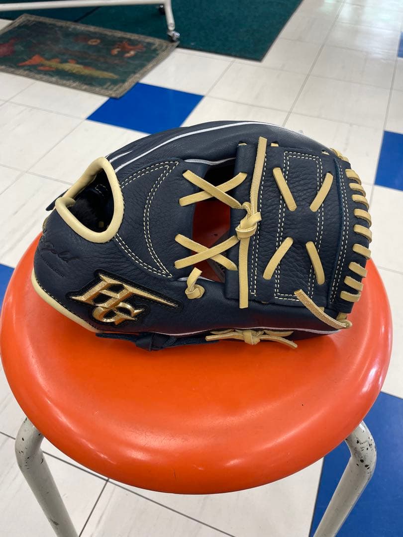 ハイゴールド　少年軟式グローブ ネイビー/ベージュ