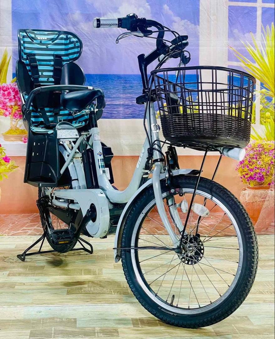 超特価BIKKE ビッケ12AH⭐️ブリヂストン子供乗せ電動アシスト自転Y3289