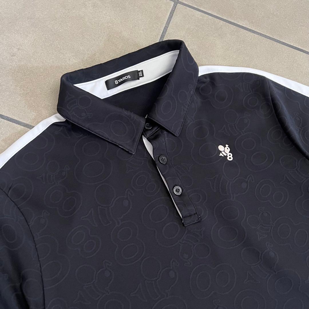 8YARDS ハチヤーズ　総柄　セットアップ　シャツ　ハーフパンツ　メンズ　ロゴ