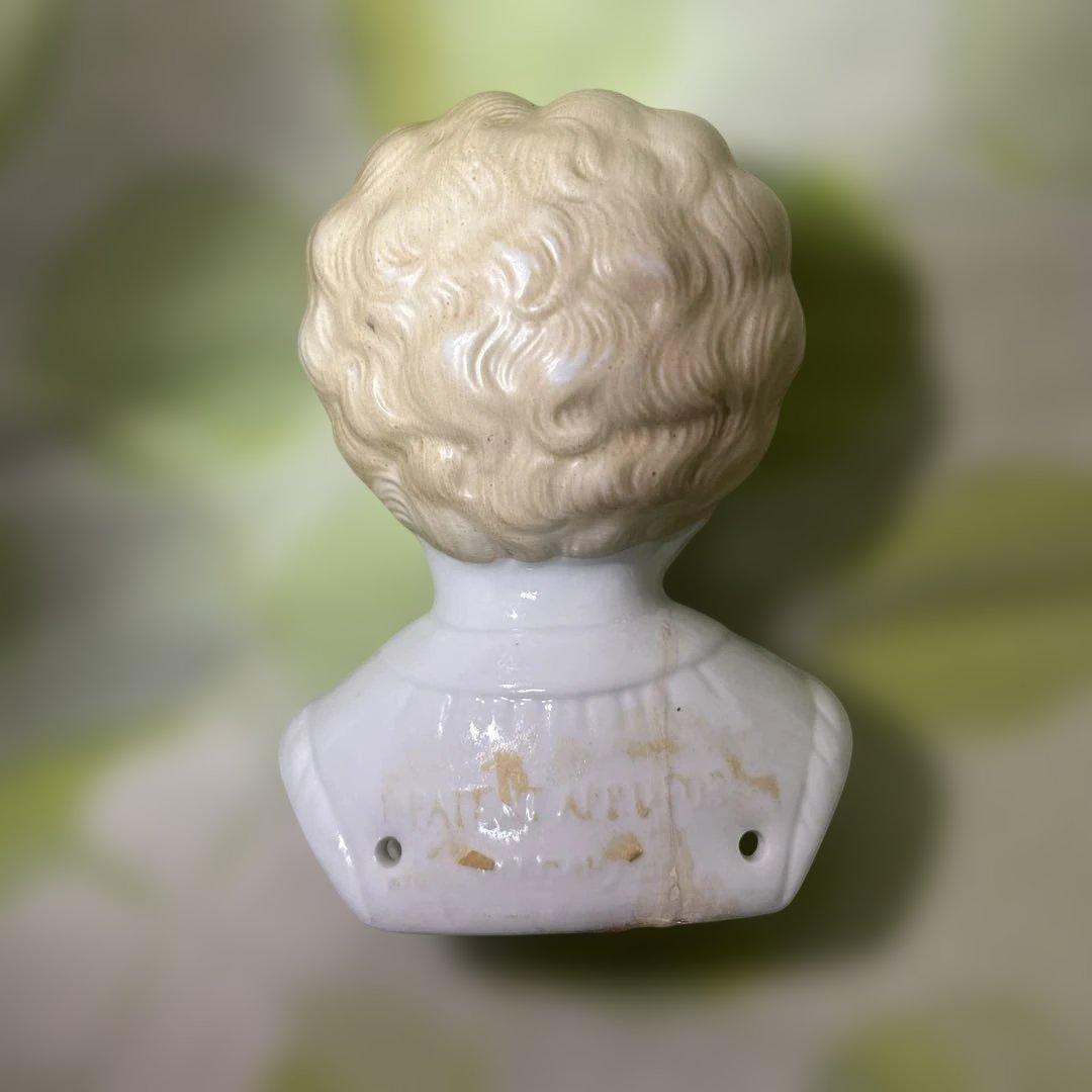 【希少品】ドイツアンティーク　チャイナヘッドドール　Hertwig社　3点セット