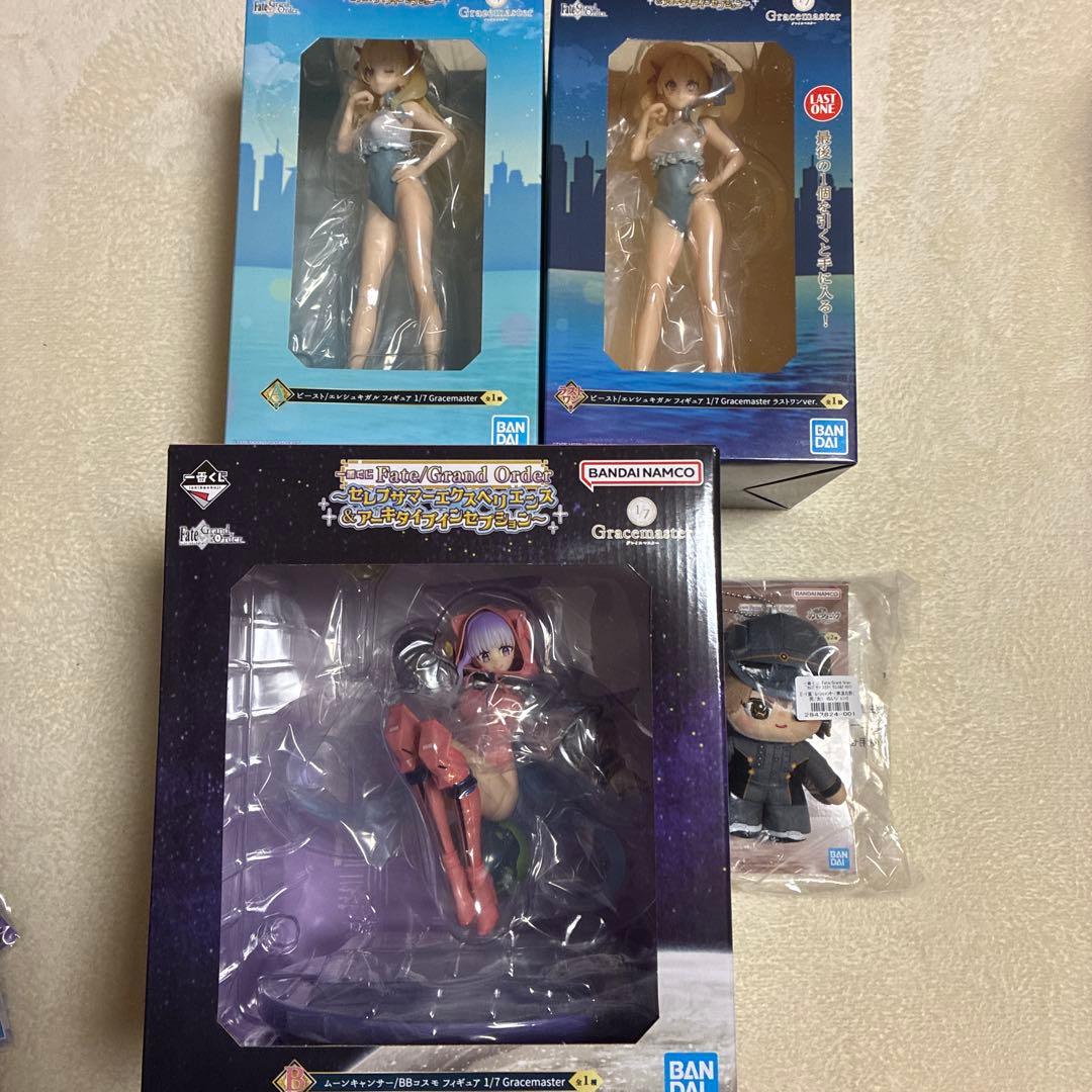 一番くじ　FGO A賞、エレシュキガル　B賞、BBコスモフィギュアセット