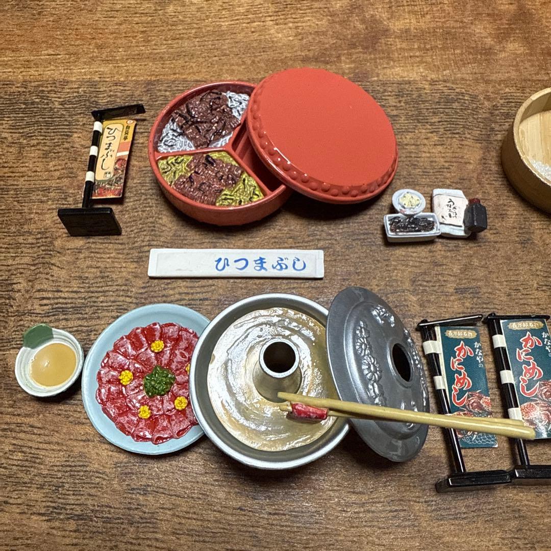 【即日発送】リーメント　ミニチュア　駅弁　しゃぶしゃぶ　寿司　ひつまぶし　6点