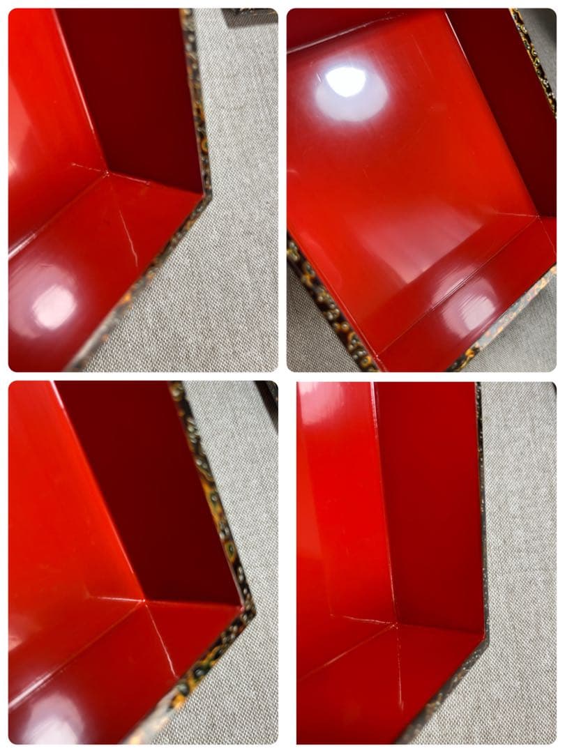 若狭塗　四段重　重箱