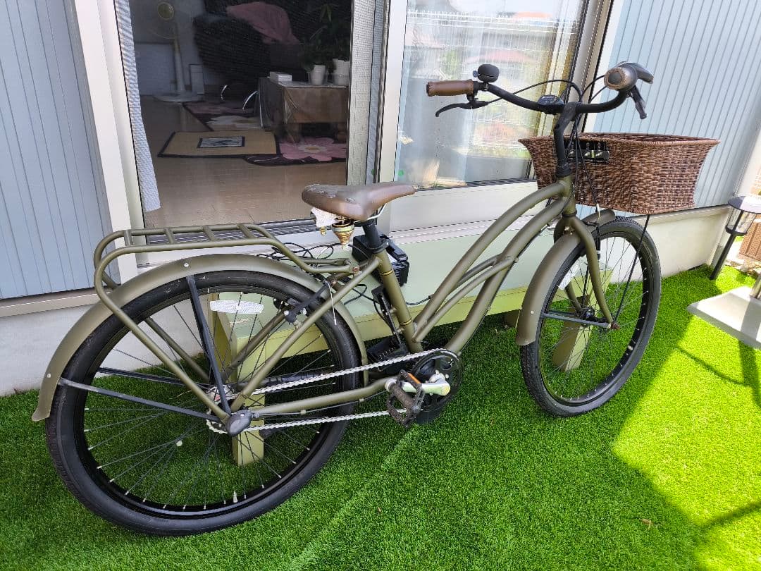 世界中でも超激レア the PARKビーチクルーザー 電動 自転車 グリーン