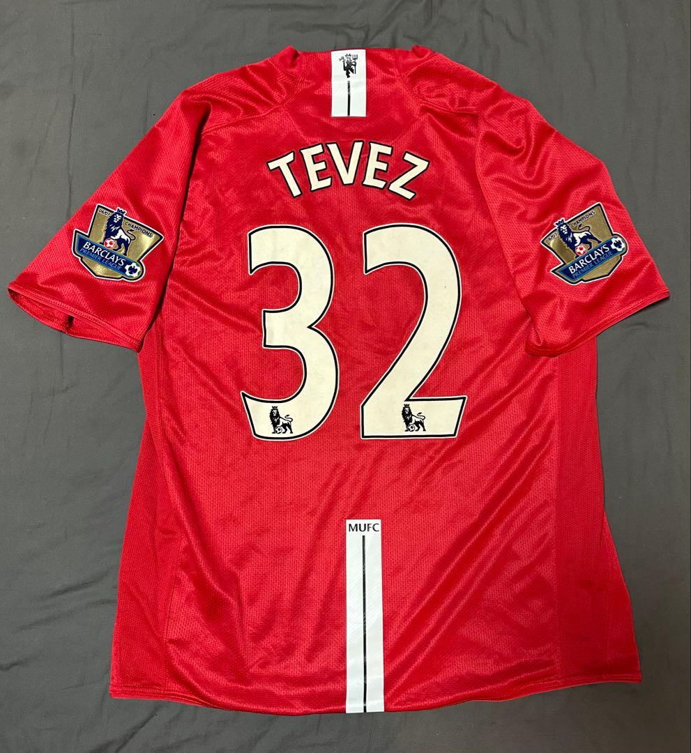 正規品 2007/2008 マンチェスター•ユナイテッド テベス　Lサイズ