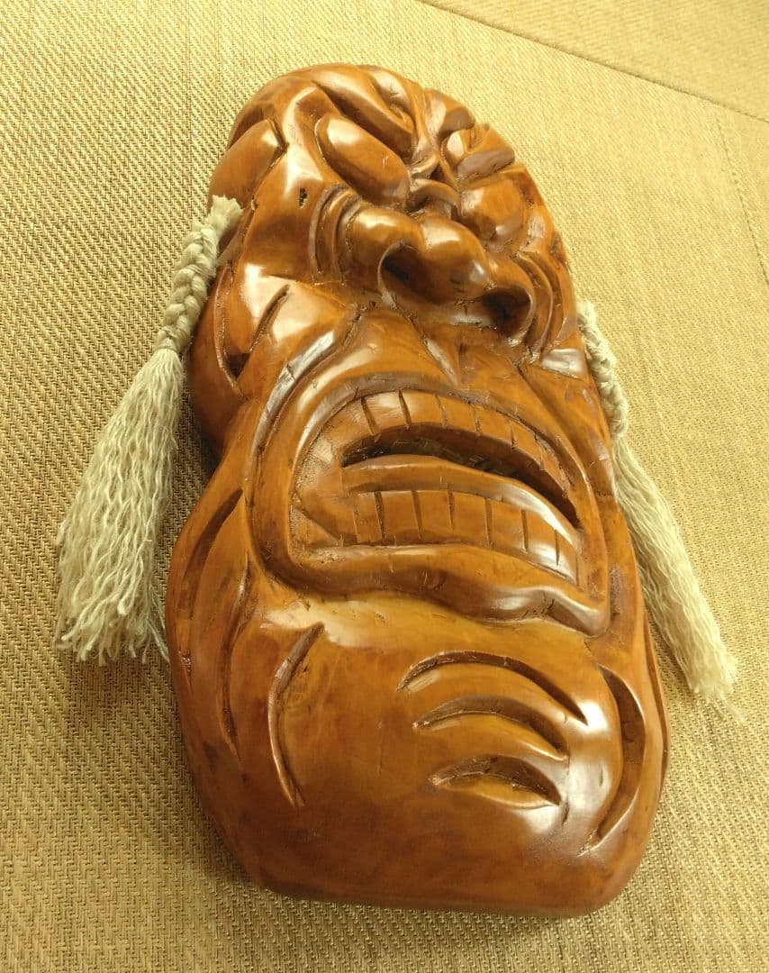 釜神様　かまがみさま　木彫り